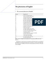 Phonemes of English