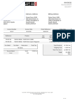 Delivery Address Billing Address: Invoice Number Invoice Date Order Reference Order Date