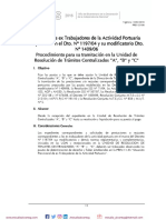 ANSES PREV-33-06-2016 Prestaciones Ex Trabajadores de La Actividad Portuaria Amparados en El Dto. #1197/04