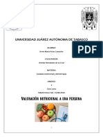 Valoracion Nutricional A Una Persona.