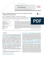 Yue Et Al 2016 - Impact of High Hydrostatic Pressure On Non-Volatile and Volatile Compounds of Squid Muscles