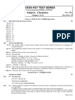 First Term Exam Chemistry Answer Key