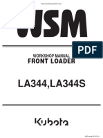 Kubota LA344 Workshop Manual