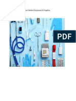 Medical Supplies Project