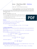 Final Exam 2023 - Solutions