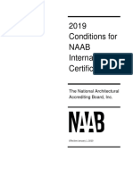 01 2019 Conditions For NAAB-International Certification