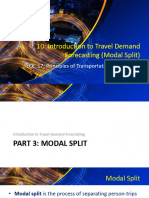 10 - Introduction To Travel Demand Forecasting - Modal Split