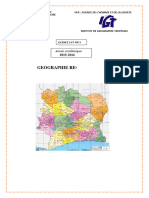 Géographie Régionale de La Côte D'ivoire