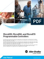 Micro830, Micro850, and Micro870 Programmable Controllers: User Manual