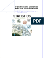 Statistics For Business and Economics 13th Edition McClave Solutions Manual Download PDF Full Chapter