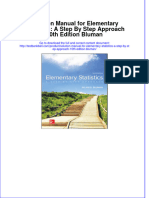 Solution Manual For Elementary Statistics: A Step by Step Approach 10th Edition Bluman Download PDF Full Chapter