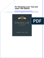 Test Bank For Business Law: Text and Cases 14th Edition Download PDF Full Chapter