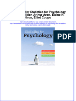 Test Bank For Statistics For Psychology 6/E 6th Edition Arthur Aron, Elaine N. Aron, Elliot Coups Download PDF Full Chapter