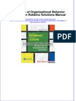 Essentials of Organizational Behavior 14th Edition Robbins Solutions Manual Instant Download All Chapter