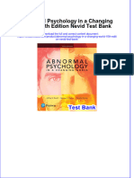 Abnormal Psychology in A Changing World 10th Edition Nevid Test Bank Instant Download All Chapter