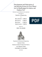 Design, Development and Fabrication of Transmission and Steering System For Four Wheel Electric Scooter For Handicapped For Indoor and Outdoor Use