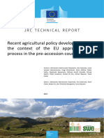 Recent Agricultural Policy Developments in The Context of The EU Approximation Process in The Pre-Accession Countries