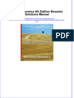 Microeconomics 4th Edition Besanko Solutions Manual Instant Download All Chapter