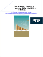 Principles of Money, Banking &amp Financial Markets Ritter 12th Edition Test Bank Download PDF Full Chapter