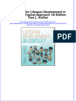 Test Bank For Lifespan Development in Context A Topical Approach 1st Edition Tara L. Kuther Download PDF Full Chapter