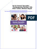 Test Bank For Human Sexuality: Diversity in Contemporary Society, 10th Edition, William Yarber, Barbara Sayad Download PDF Full Chapter