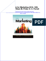 Test Bank For Marketing 2016, 18th Edition, William M. Pride, O. C. Ferrell Download PDF Full Chapter