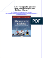 Test Bank For Therapeutic Exercise Foundations and Techniques, 6th Edition: Kisner Download PDF Full Chapter