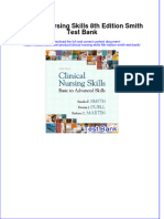 Clinical Nursing Skills 8th Edition Smith Test Bank Instant Download All Chapter