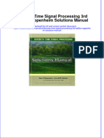 Discrete Time Signal Processing 3rd Edition Oppenheim Solutions Manual Instant Download All Chapter