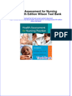 Health Assessment For Nursing Practice 5th Edition Wilson Test Bank Instant Download All Chapter