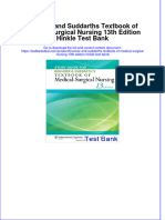 Brunner and Suddarths Textbook of Medical Surgical Nursing 13th Edition Hinkle Test Bank Instant Download All Chapter