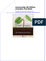 Entrepreneurship 4th Edition Zacharakis Test Bank Instant Download All Chapter