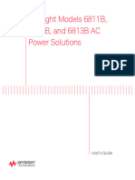 Keysight Models 6811B, 6812B, and 6813B AC Power Solutions: User's Guide