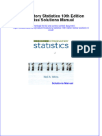 Introductory Statistics 10th Edition Weiss Solutions Manual Instant Download All Chapter