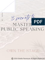 3 Secrets To Master Public Speaking