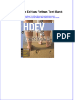 HDEV 4th Edition Rathus Test Bank Instant Download All Chapter