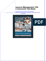 Human Resource Management 12th Edition Ivancevich Test Bank Instant Download All Chapter