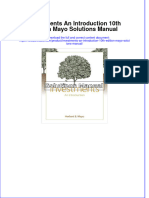 Investments An Introduction 10th Edition Mayo Solutions Manual Instant Download All Chapter