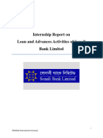 Internship Report On Loan and Advances Activities of Sonali Bank Limited