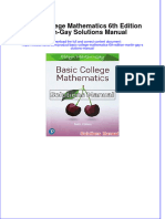 Basic College Mathematics 6th Edition Martin-Gay Solutions Manual Instant Download All Chapter