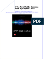 Ebook Download (Ebook PDF) The Art of Public Speaking 12th Edition by Stephen Lucas All Chapter