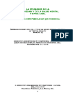 La Etiologia de La Enfermedad y La Salud Mental y Emocional