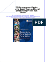 Ebook Download (Ebook PDF) Empowerment Series: Introduction To Social Work and Social Welfare: Empowering People 12th Edition All Chapter