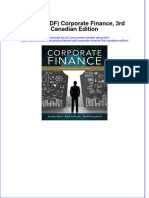 Ebook Download (Ebook PDF) Corporate Finance, 3rd Canadian Edition All Chapter