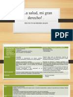 Proyecto, ¡La Salud, Mi Gran Derecho! - 1°