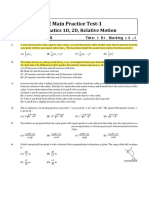 Jee Basic Questions To of Mechanics