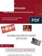 2 .O 0 REHABILITACIÓN DE PIEZAS DECIDUAS - OF