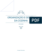 Organização e Gestão Da Cozinha - Manual