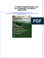 Ebook Download Valorization of Microalgal Biomass and Wastewater Treatment 1st Edition - Ebook PDF All Chapter