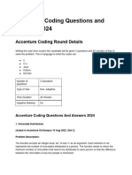 Accenture Coding Questions and Solution 2024